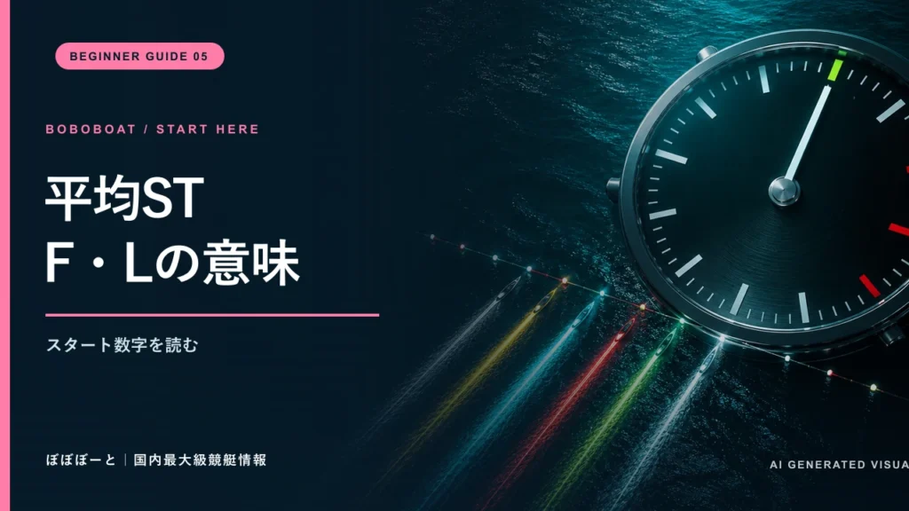 大時計と6本の光跡で平均STとF・Lを表現したサムネイル