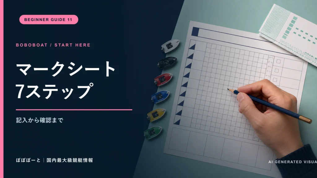 鉛筆と無記入の用紙でマークシートの書き方を表したサムネイル